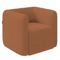 Poltrona Para Sala De Estar Decorativa Kit Com 2 Maggie Z08 Boucle Terracota - Mpozenato - 9