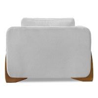 Poltrona Para Sala Base De Madeira Izzy S06 Linho Grigio - Mpozenato - 6