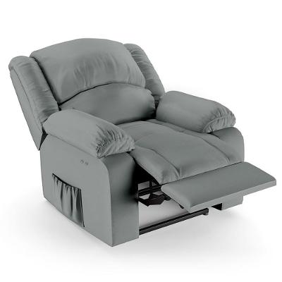 Poltrona Do Papai Reclinável Pietra Power Touch Massagem Fh9 Pu Cinza - Mpozenato
