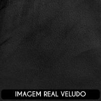 Poltrona Para Sala De Estar Decorativa Kit Com 2 Maggie Z08 Veludo Preto - Mpozenato - 5