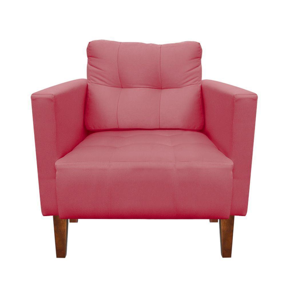 Kit Sofá Retrô 2 Lugares E 02 Poltronas Rose - 4