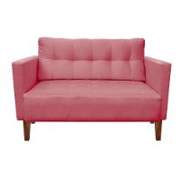 Kit Sofá Retrô 2 Lugares E 02 Poltronas Rose - 2