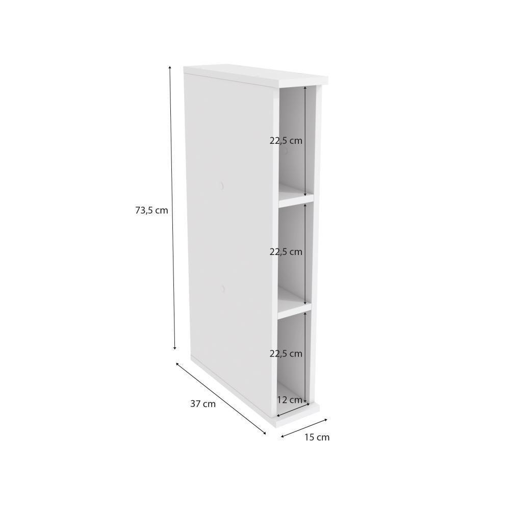 Nicho Aéreo Garrafeiro Kappesberg Celeste 100% Mdf Branco 15cm - 3