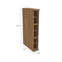 Nicho Aéreo Garrafeiro Kappesberg Celeste 100% Mdf Nogueira 15cm - 5