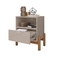 Mesa De Cabeceira Antares Essenziale Com 1 Gaveta 52cm Off-white - 5