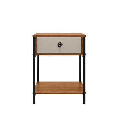 Mesa Mesinha De Cabeceira Estilo Industrial Gaveta Prateleira Mesa De Apoio Sofisticado Decorativo