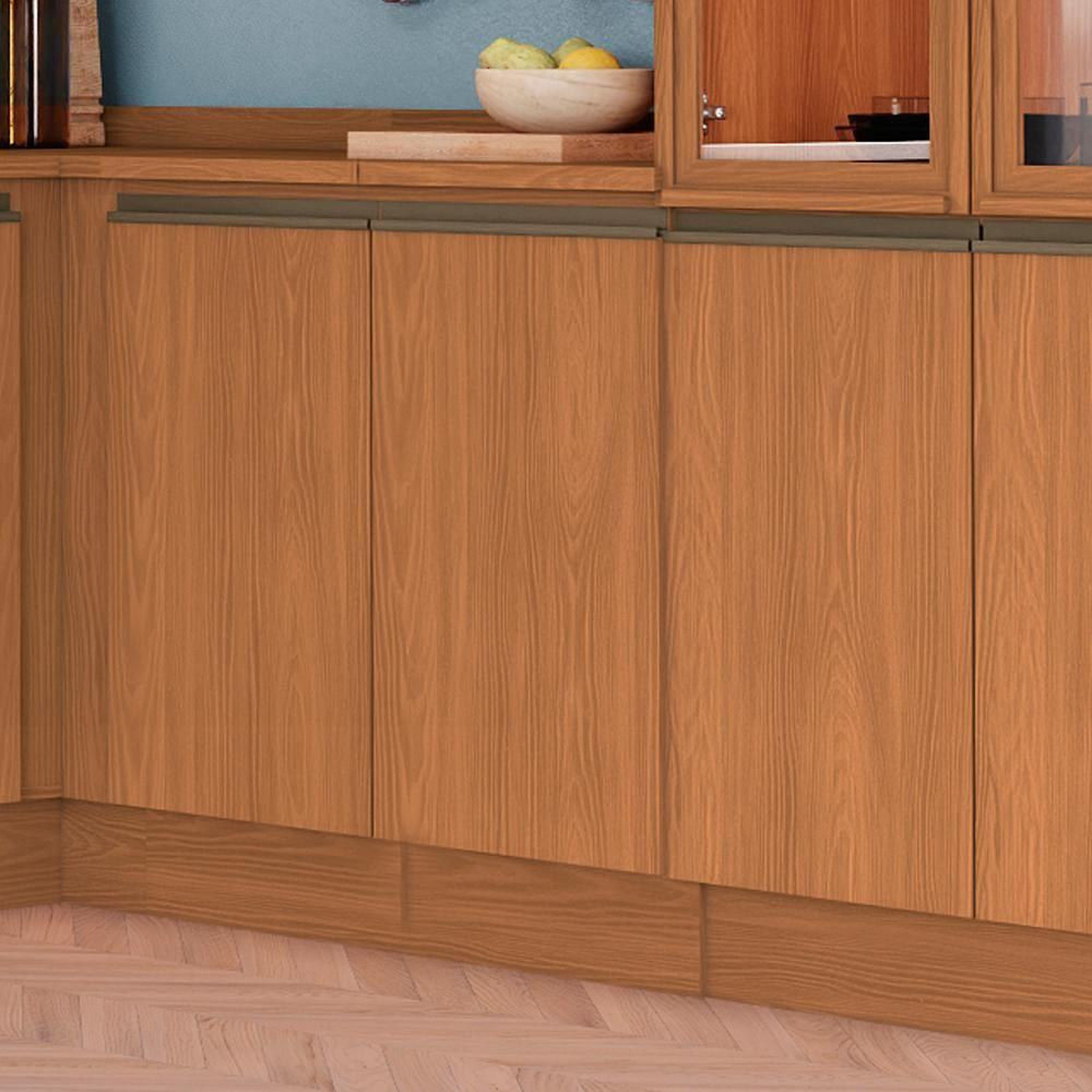 Balcao Com Tampo 1 Porta 40 Cm Mdp Maxxi G741 Canela Kappesberg Canela - 7