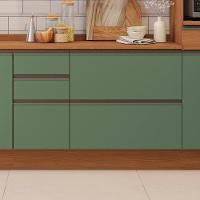 Balcao Com Tampo 1p 4g 120 Cm Maxxi G746 Canela Verde Kappesberg Canela Verde - 2