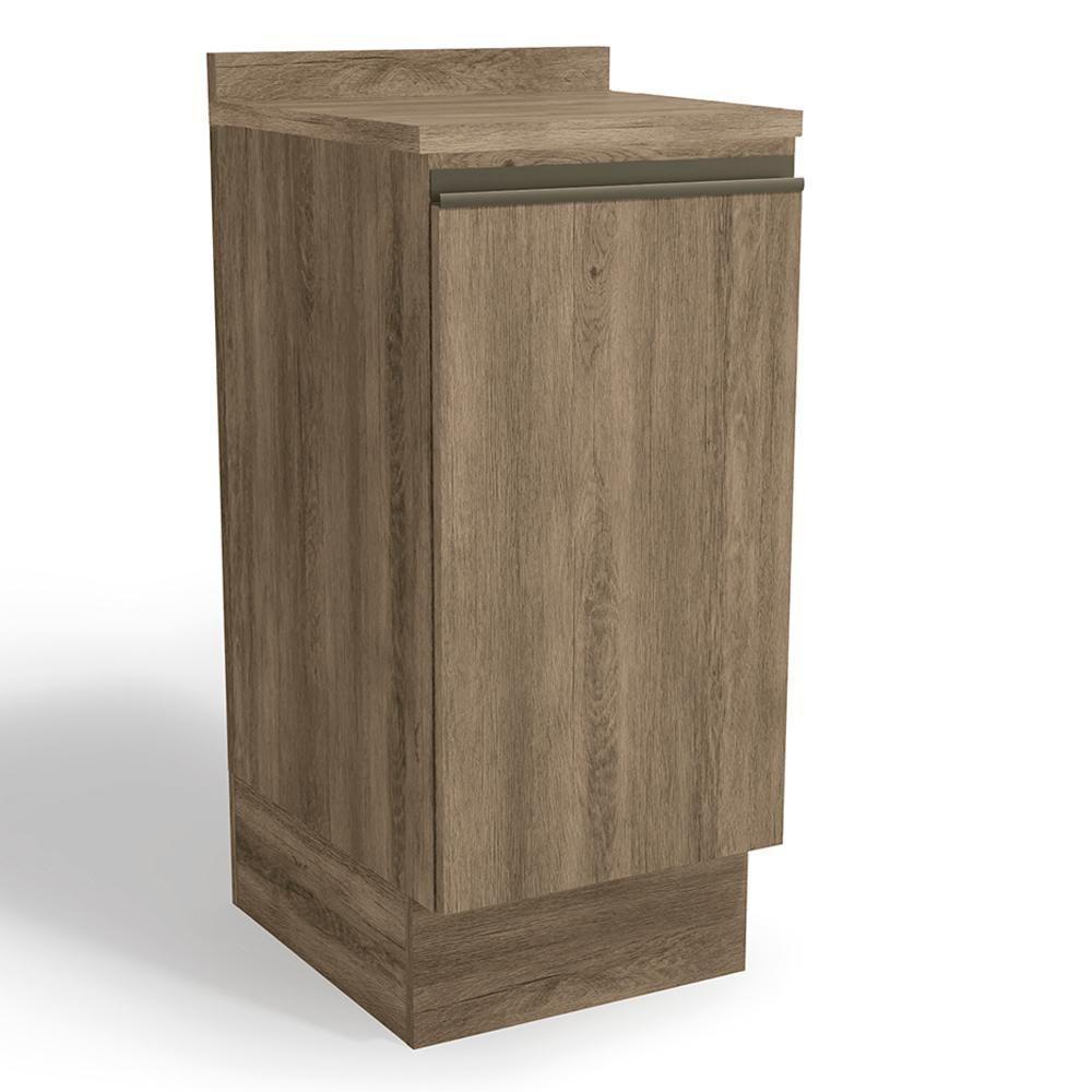 Balcao Com Tampo 1 Porta 40 Cm Mdp Maxxi G741 Nogal Kappesberg Nogal - 1