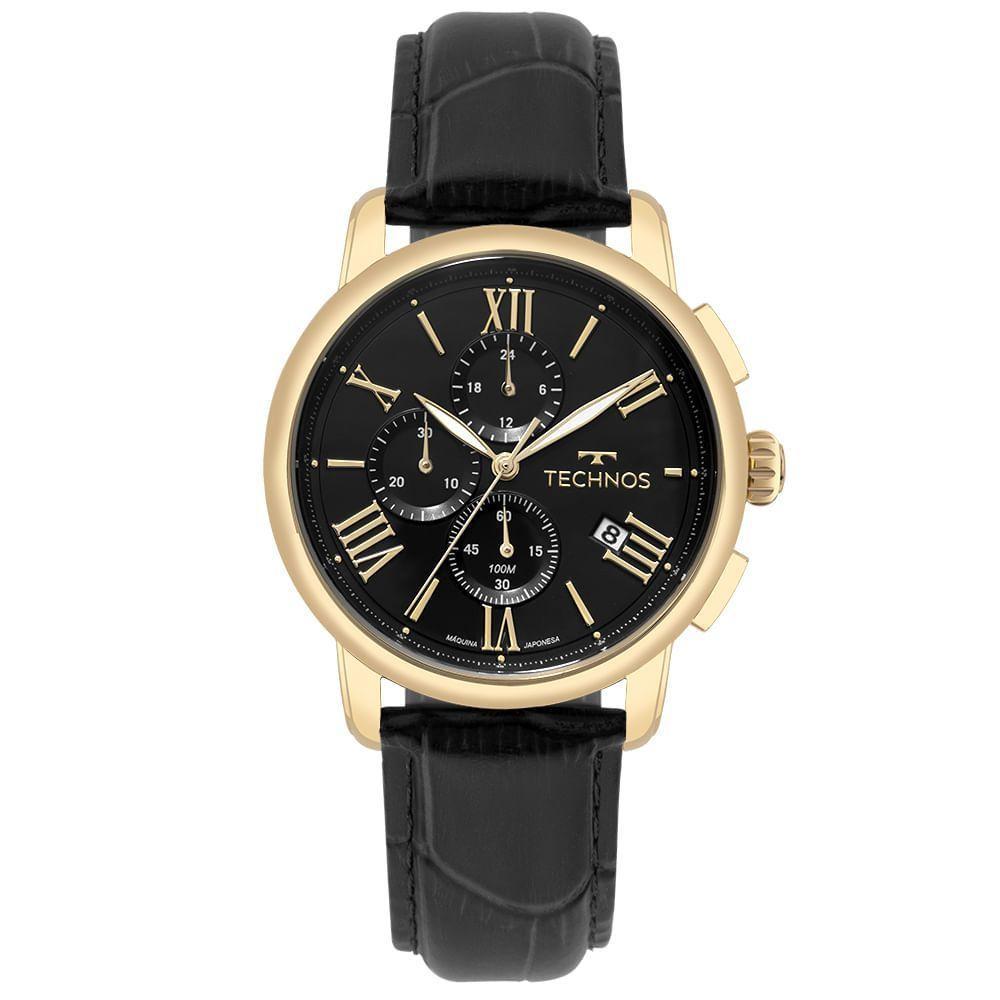 Relógio Technos Masculino Grandtech Dourado - Js15enx/0p - 1