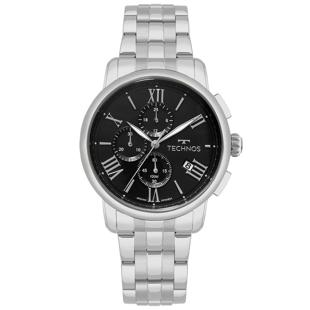 Relógio Technos Masculino Grandtech Prata - Js15enw/1p - 1