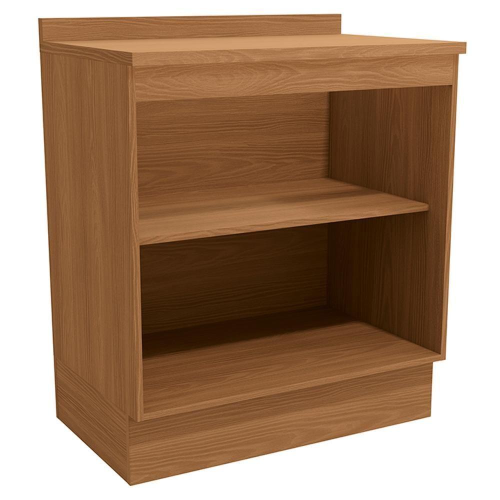 Balcao Com Tampo 2 Portas 80 Cm Maxxi G744 Canela Kappesberg Canela - 5