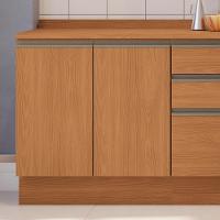 Balcao Com Tampo 2 Portas 80 Cm Maxxi G744 Canela Kappesberg Canela - 2