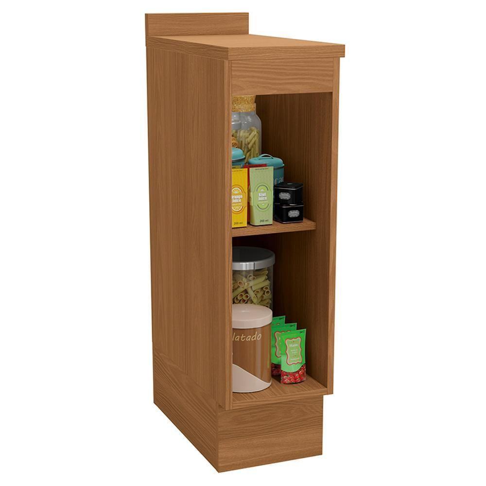 Balcao Com Tampo 1 Porta 25 Cm Mdp Maxxi G737 Canela Kappesberg Canela - 5