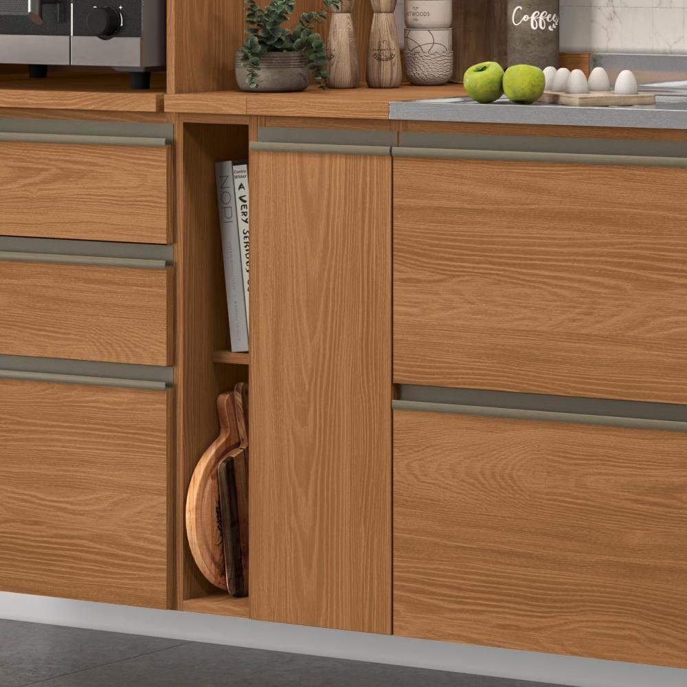 Balcao Com Tampo 1 Porta 25 Cm Mdp Maxxi G737 Canela Kappesberg Canela - 8