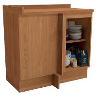 Balcao Canto Reto Com Tampo 1p 98 Cm Maxxi G748 Canela Kappesberg Canela