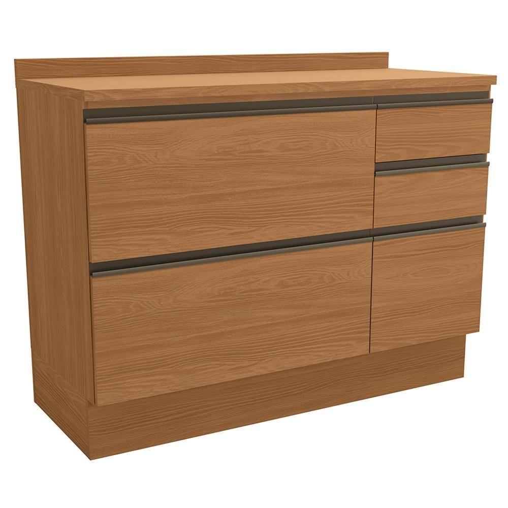 Balcao Com Tampo 1p 4g 120 Cm Maxxi G746 Canela Kappesberg Canela - 1