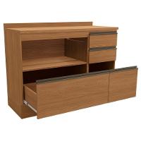 Balcao Com Tampo 1p 4g 120 Cm Maxxi G746 Canela Kappesberg Canela - 5