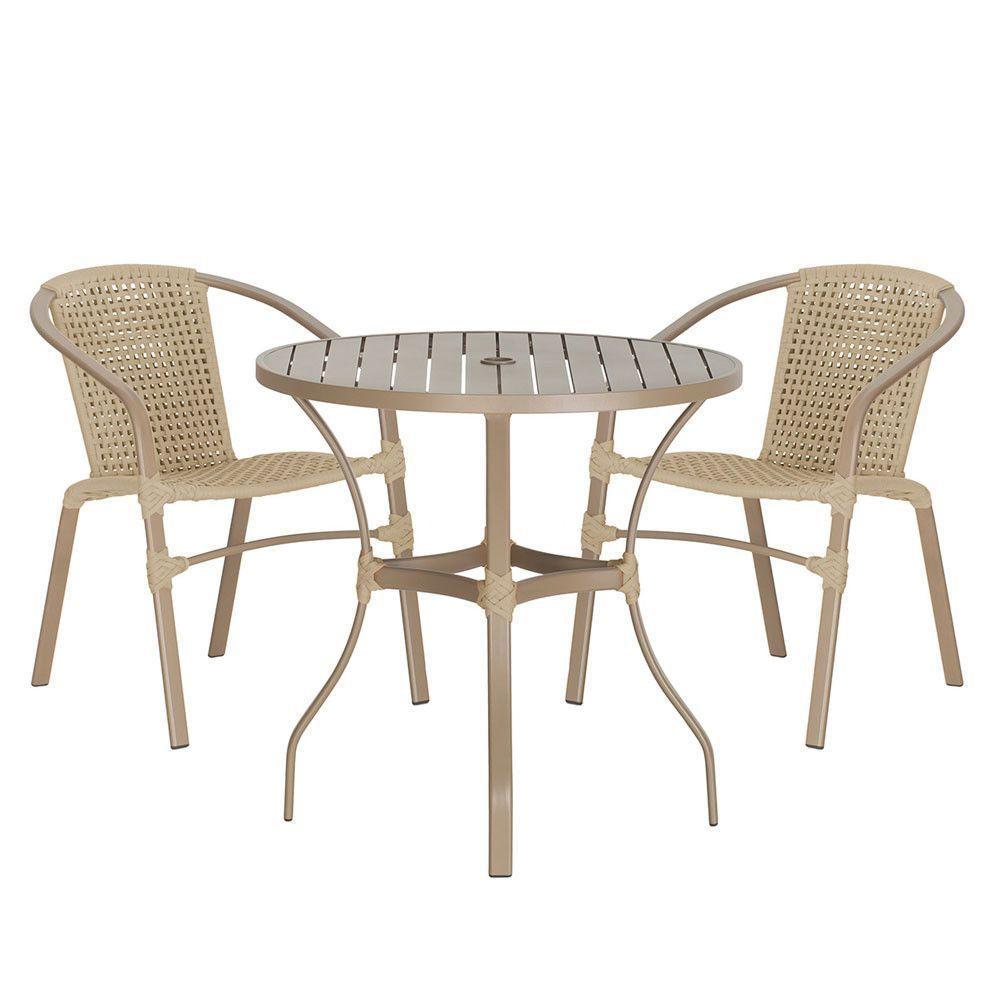 02 Cadeiras Floripa E Mesa Roma 100cm Fendi Trama Original Rami - 1