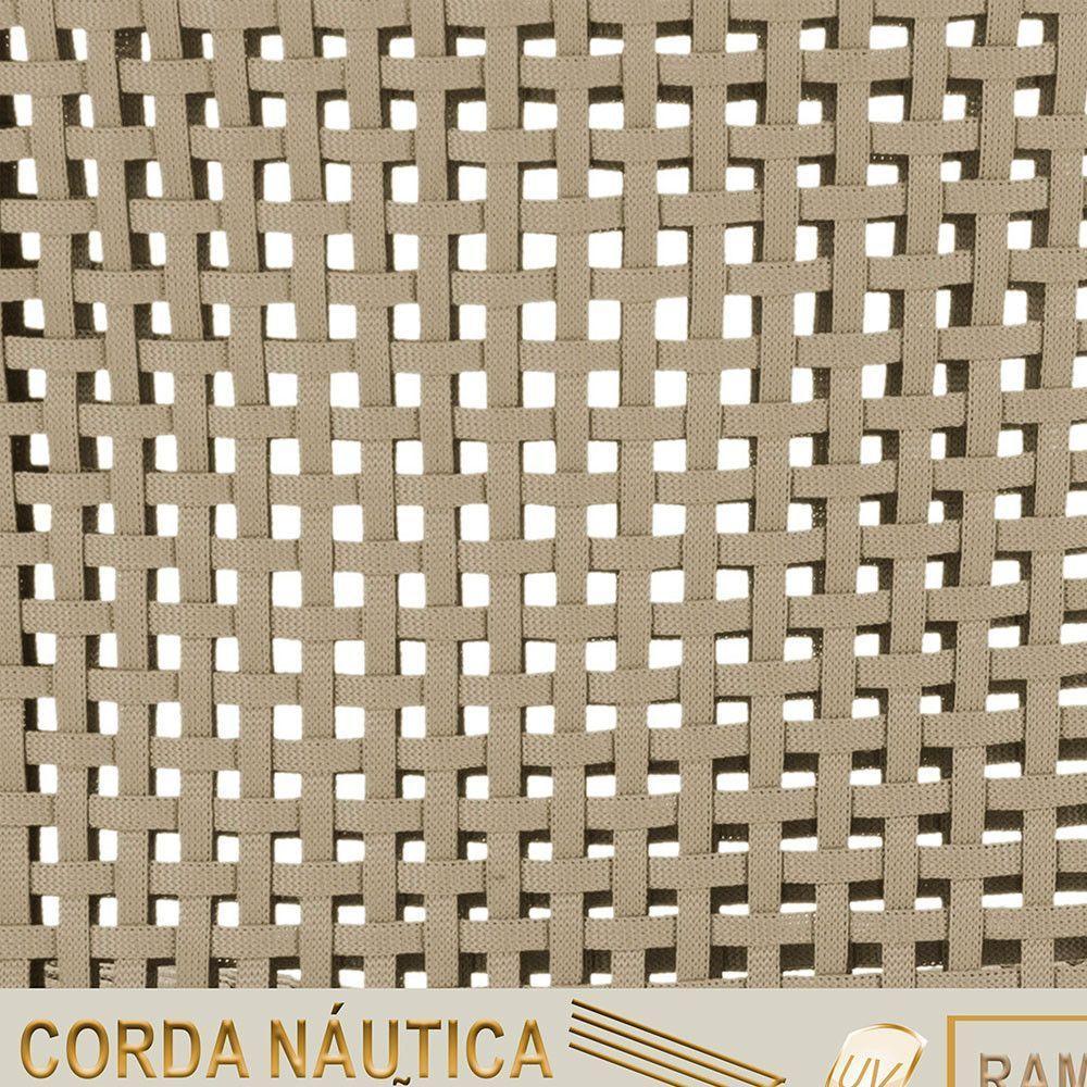 04 Cadeiras Floripa E Mesa Roma 100cm Fendi Trama Original Rami - 5