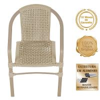 04 Cadeiras Floripa E Mesa Roma 100cm Fendi Trama Original Rami - 3