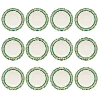Prato Fundo De Cerâmica Donna Campestre 21,5cm 12 unidades - Biona 135700