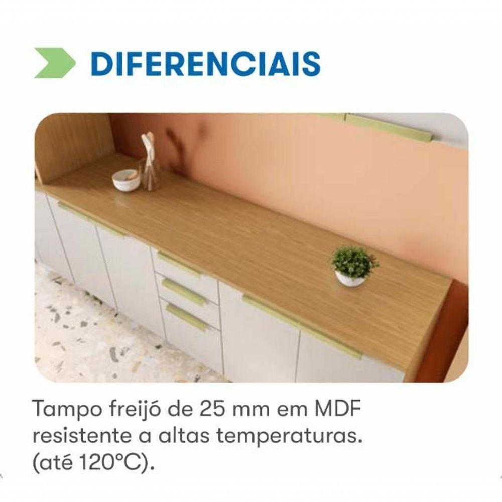 Balcao Itatiaia Canto New Porto 1 Porta Cinamomo/Off White - 3