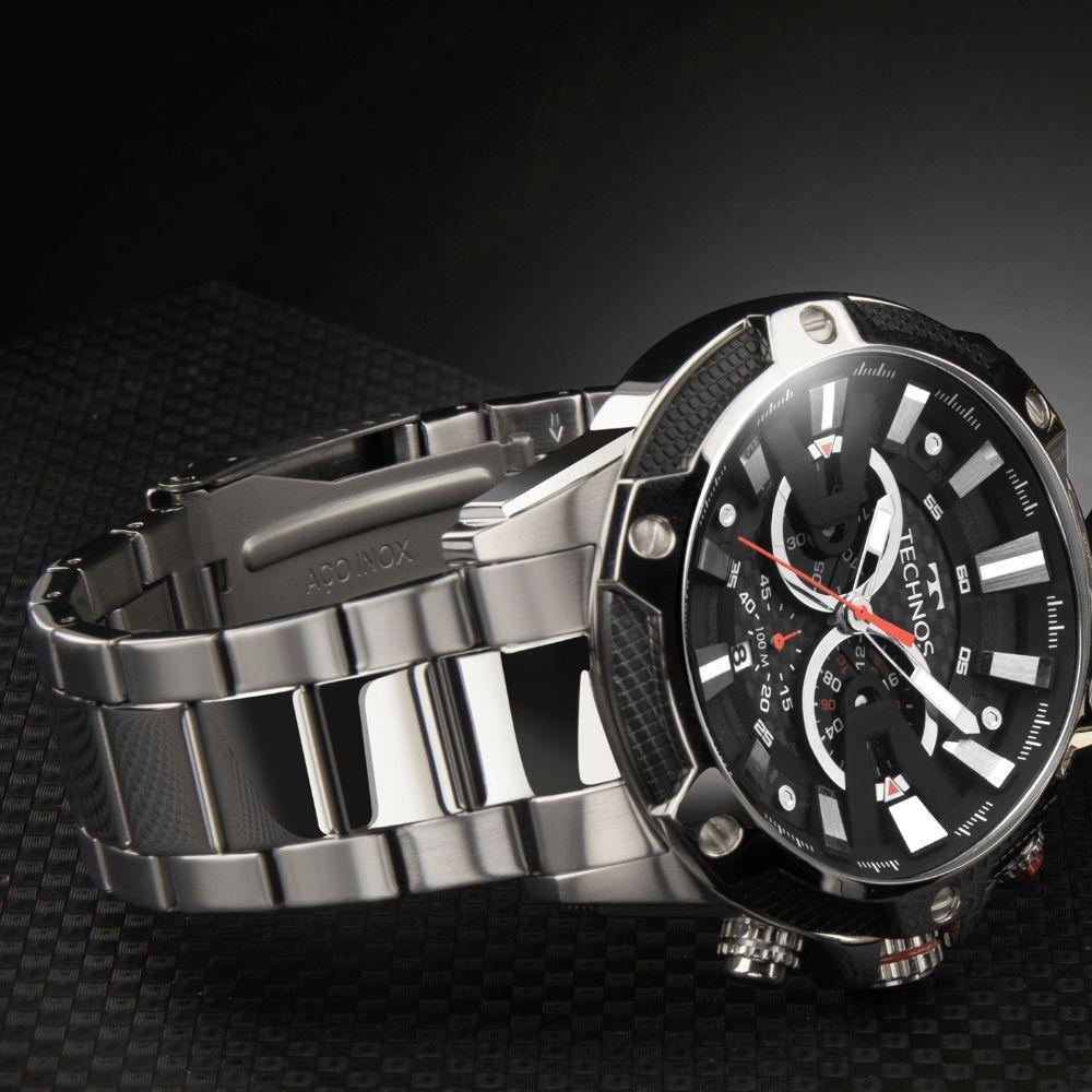 Relógio Technos Masculino Carbon Prata - Js25bcc/1p Js25bcc/1p - 2