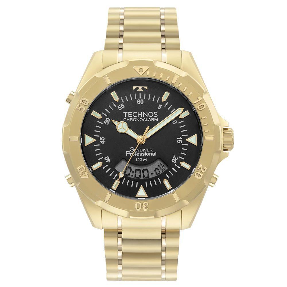 Relógio Technos Masculino Skydiver Dourado - Wt2050awn/1p - 1