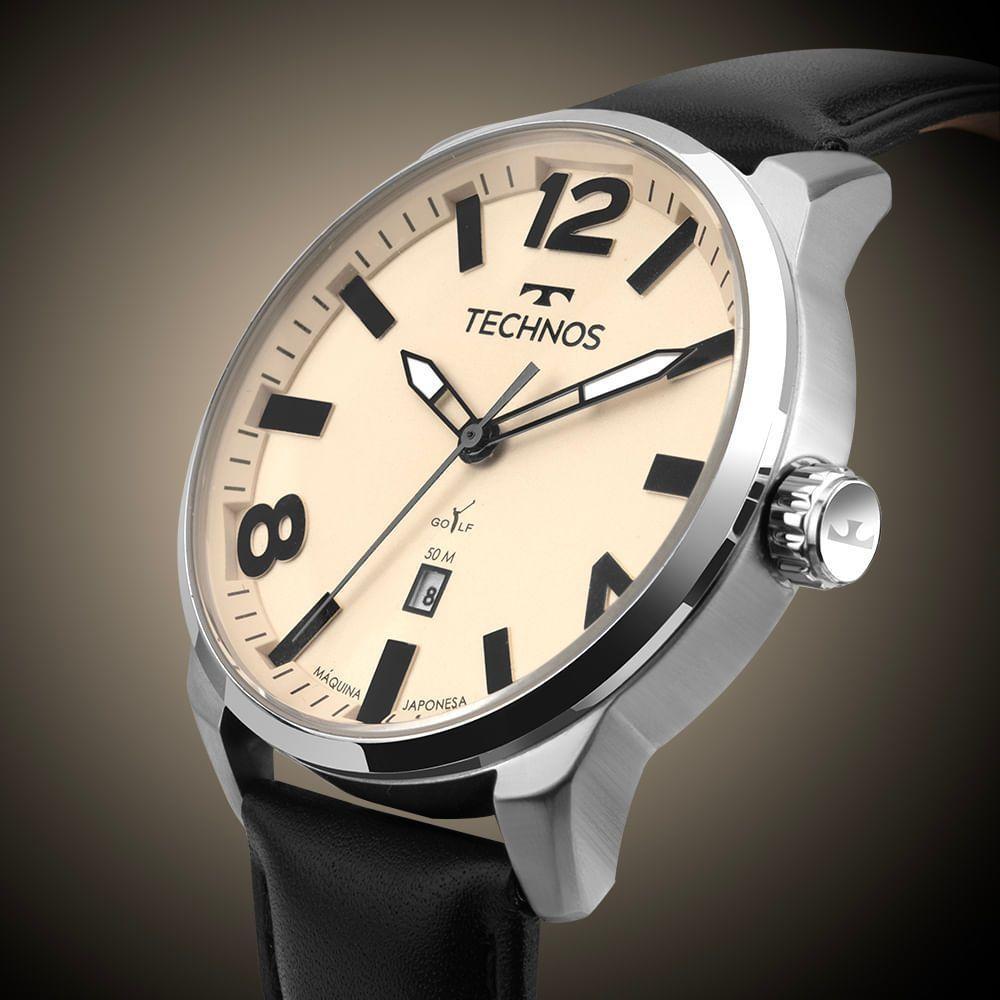 Relógio Technos Masculino Golf Prata - 2115ubd/0x - 2