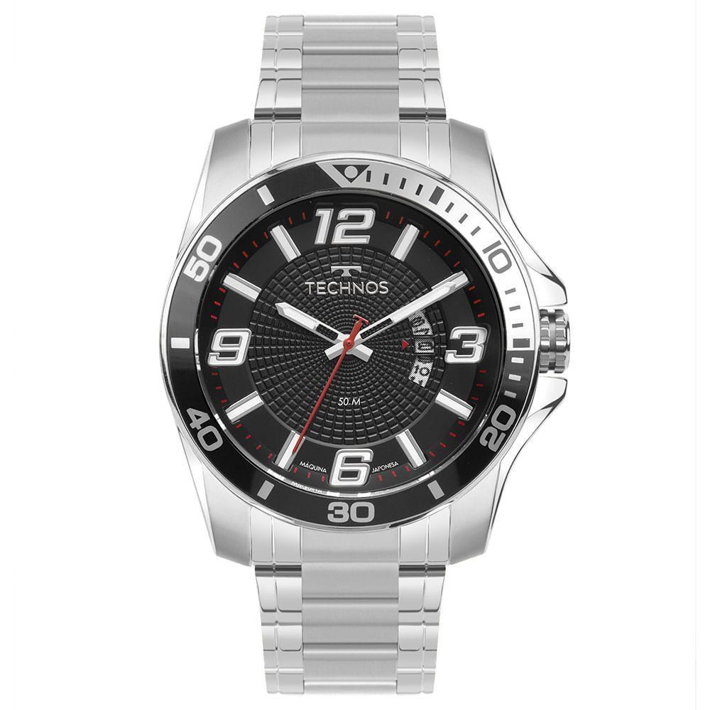 Relógio Technos Masculino Racer Prata - 2117lfp/1p - 1