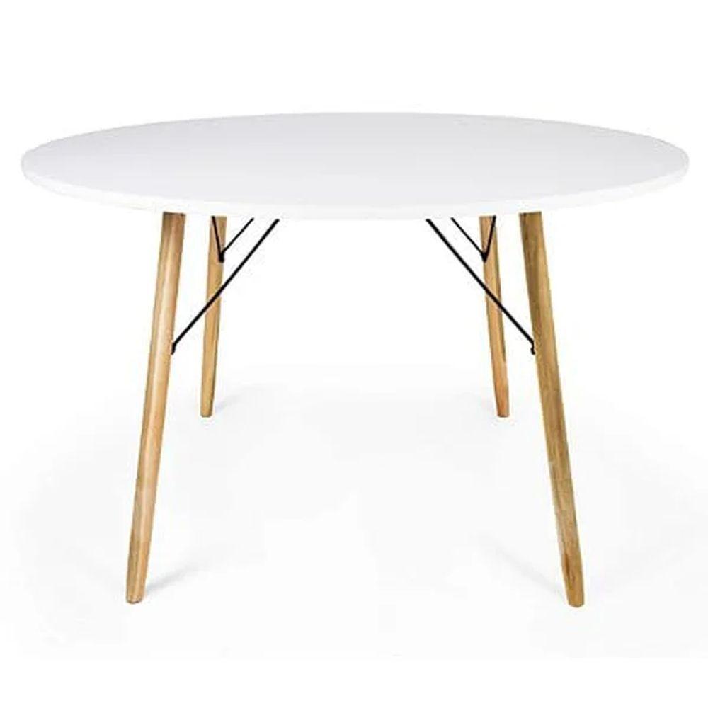 Mesa Eames Eiffel Redonda 120 Cm - Branco - 1