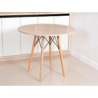 Mesa Eames Eiffel Redonda 90 Cm - Madeirado Truffel - 2