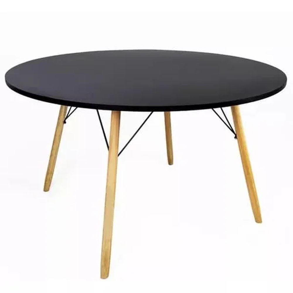 Mesa Eames Eiffel Redonda 120 Cm - Preto - 1