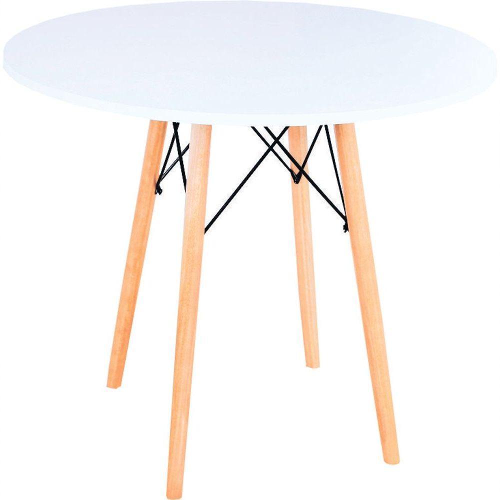 Mesa Eames Eiffel Redonda 80 Cm - Branco - 1