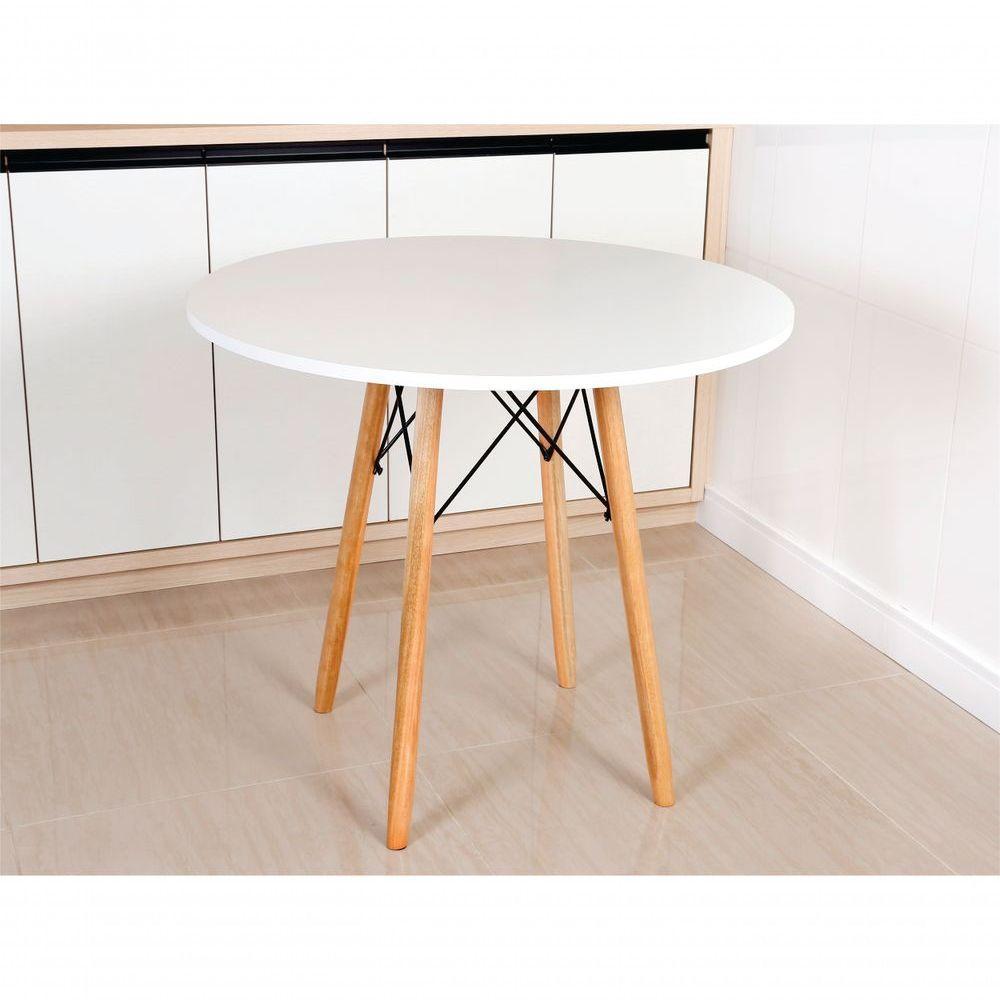 Mesa Eames Eiffel Redonda 90 Cm - Branco - 2