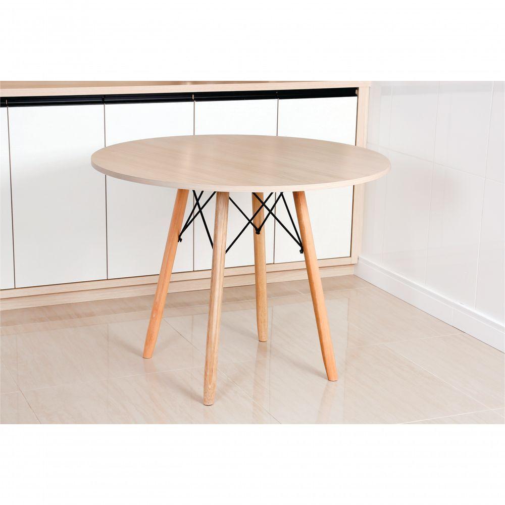 Mesa Eames Eiffel Redonda 110 Cm - Madeirado Truffel - 2
