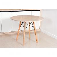 Mesa Eames Eiffel Redonda 110 Cm - Madeirado Truffel - 2