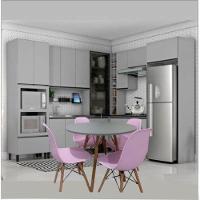 Mesa Eames Eiffel Redonda 70 Cm - Cinza - 2