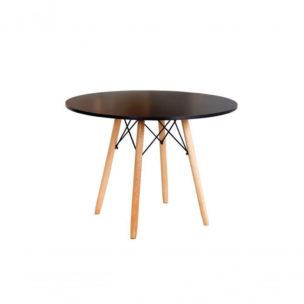 Mesa Eames Eiffel Redonda 100 Cm - Preto - 1