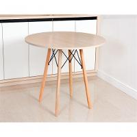 Mesa Eames Eiffel Redonda 70 Cm - Madeirado Truffel - 2