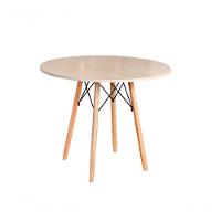 Mesa Eames Eiffel Redonda 100 Cm - Madeirado Truffel - 1