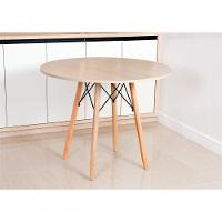 Mesa Eames Eiffel Redonda 100 Cm - Madeirado Truffel - 2