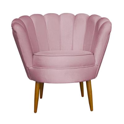 Poltrona Petala Para Sala Tv E Recepção - Leo Decor Rose