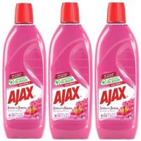 Kit 3limpador Diluível Ajax Festa Das Flores Bouquet De Flores 1 Litro - 1