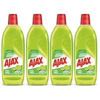Kit 4 Limpador Diluível Ajax Fresh Limão Limpeza Pesada 1 Litro - 1