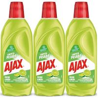 Kit 3 Limpador Ajax Fresh Limão Limpeza Pesada 500ml - 1