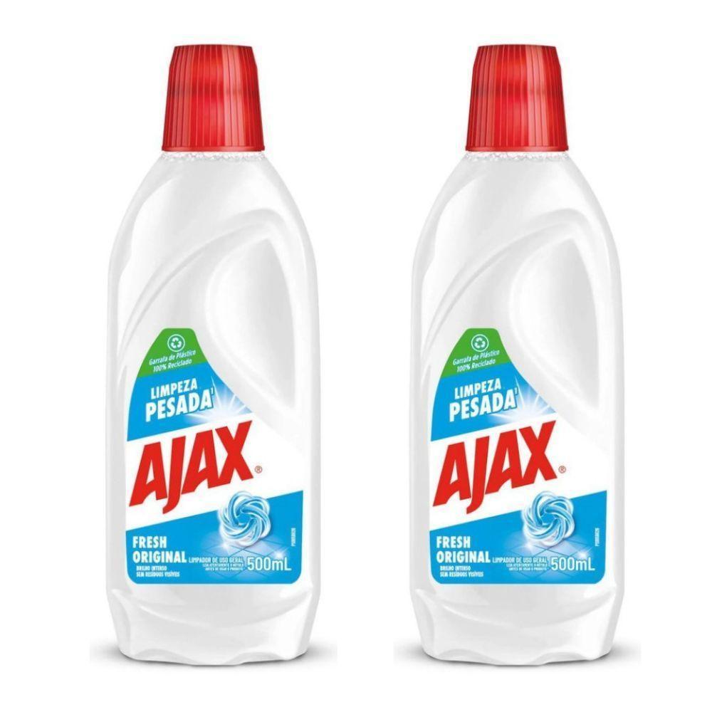 Kit 2 Limpador Diluível Ajax Fresh Limpeza Pesada 500ml - 1