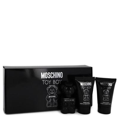 Perfume Masculino Moschino Toy Boy - Kit Presente 9,5 Ml Mini Edp 23 Ml Gel De Banho + 22 Ml Loção Pós-barba