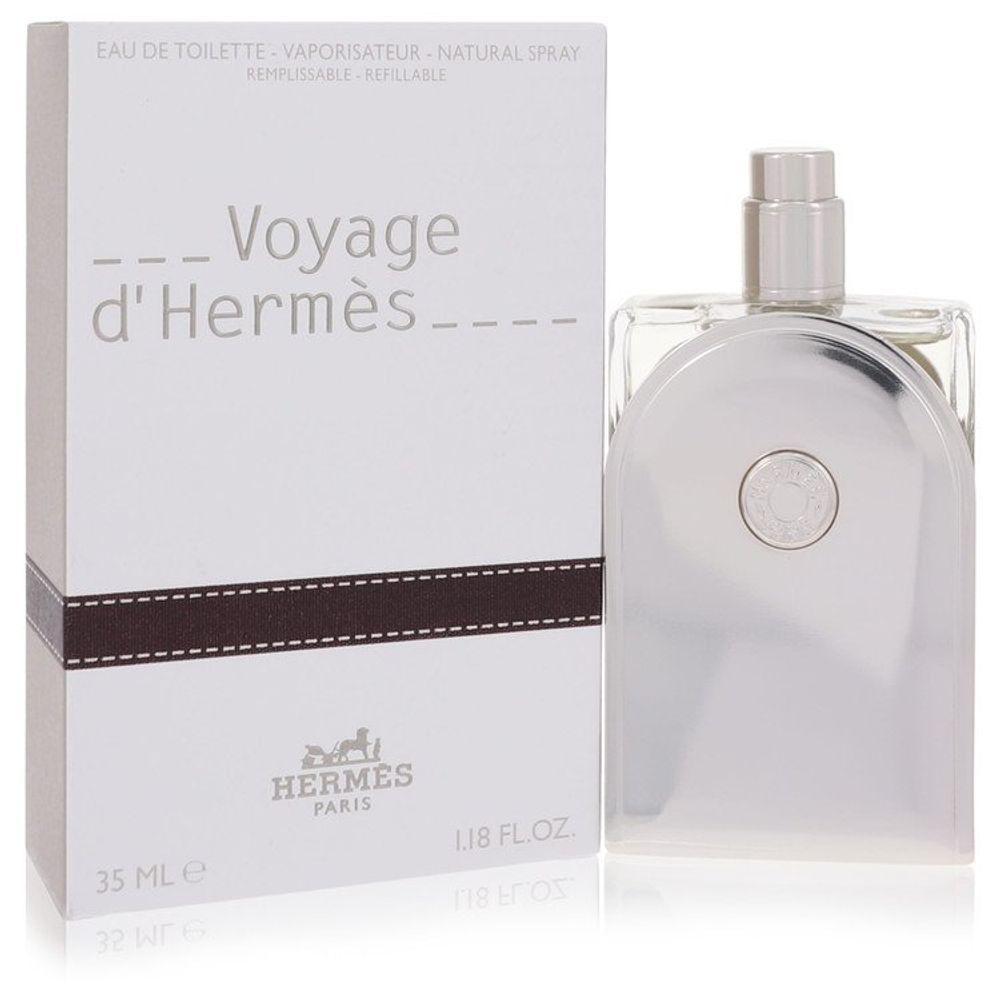 Perfume-Col. Masculino Voyage D'hermes Hermes 35 Ml Eau De Toilette Recarregável - 1